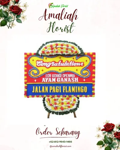 Bunga Papan Congratulation di Badak Bejuang